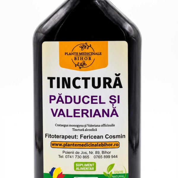 Tinctura din paducel si valeriana (500ml)